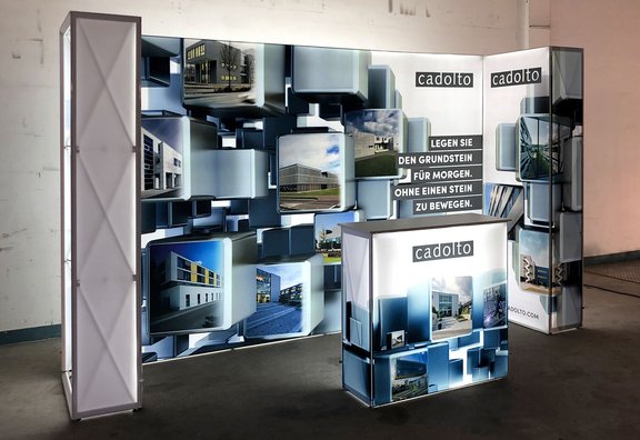 LED Messestand - GRID Lightbox - Cadolto Modulbau GmbH