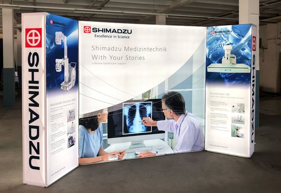 LED Messestand - GRID Lightbox - Shimadzu Europa GmbH